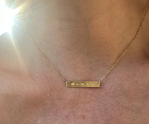 
                  
                    Custom Gold Filled Horizontal Bar Necklace
                  
                
