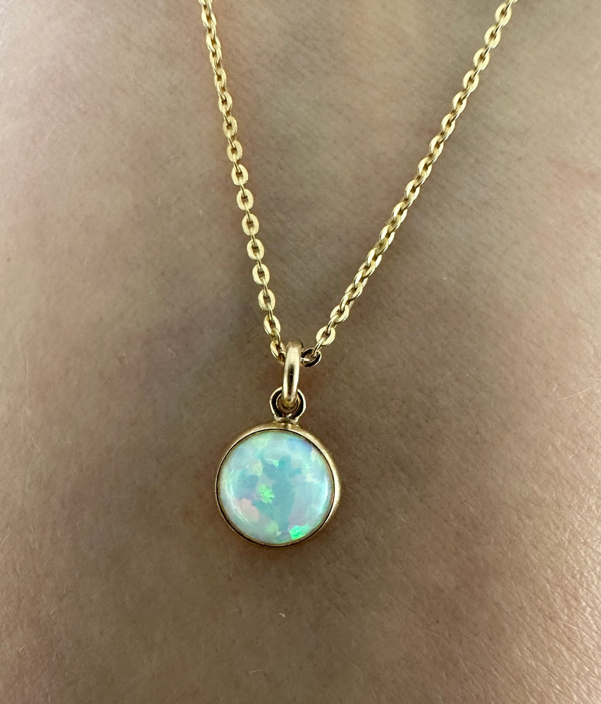 
                  
                    Gold Filled Opal Bezel Necklace
                  
                