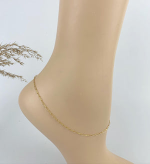 
                  
                    Gold Filled Paperclip Anklet
                  
                