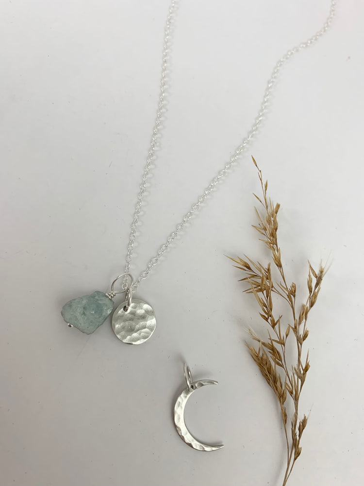 
                  
                    3 in 1 Sterling Silver Lunar Charm Necklace
                  
                