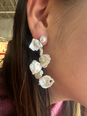 
                  
                    Sterling silver Bloom earrings
                  
                