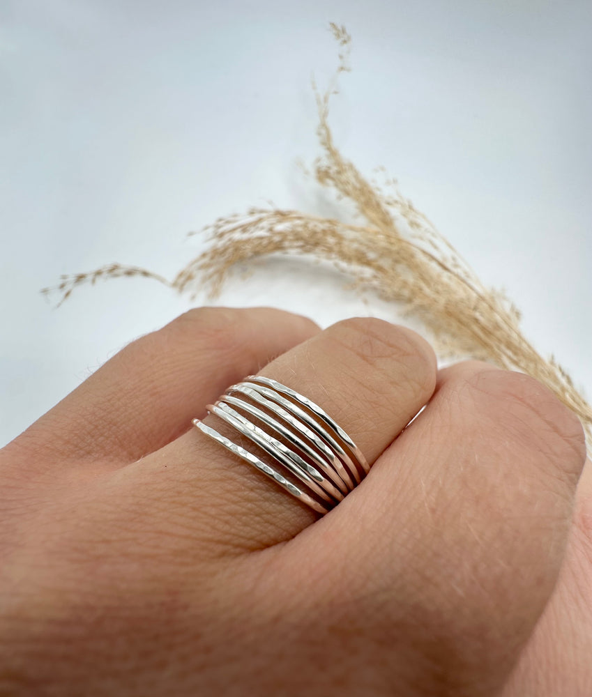 
                  
                    Sterling silver dainty stacker ring
                  
                