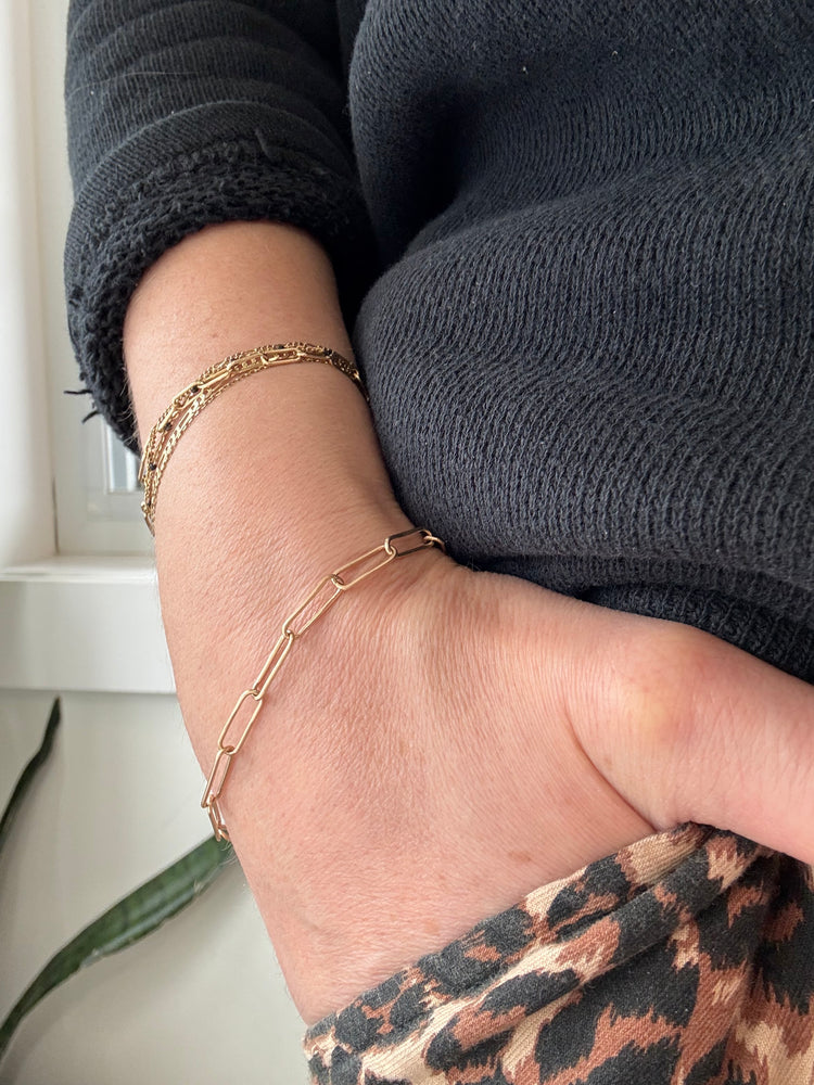 
                  
                    Paperclip bracelet in gold filled
                  
                