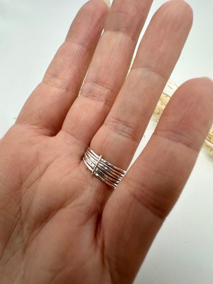 
                  
                    Sterling silver dainty stacker ring
                  
                