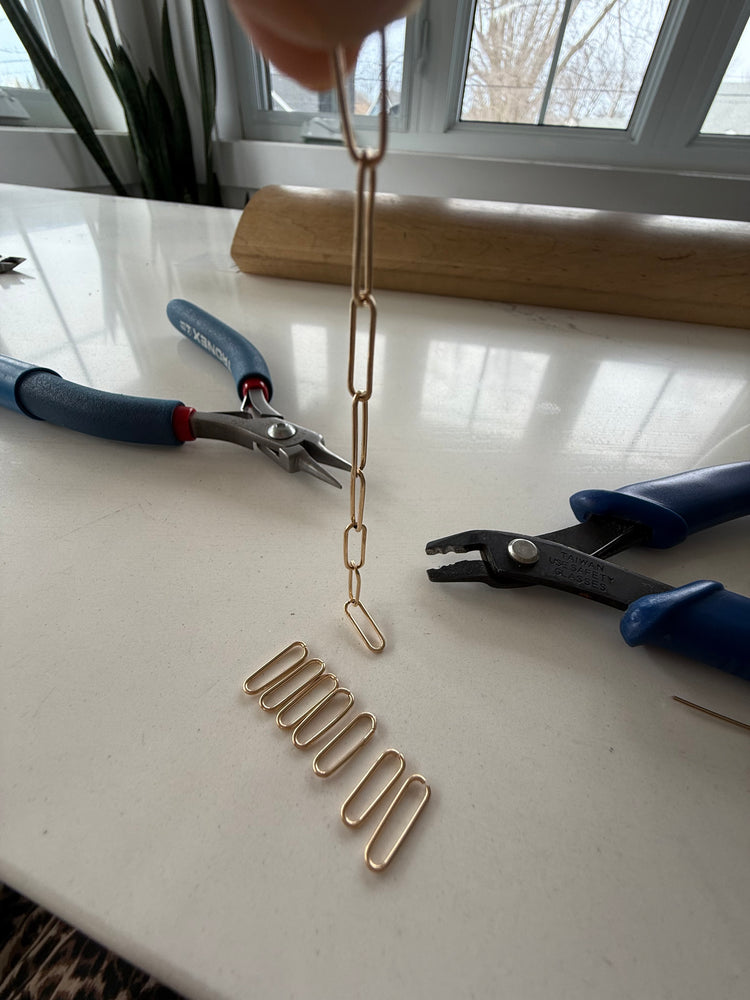
                  
                    Paperclip bracelet in gold filled
                  
                