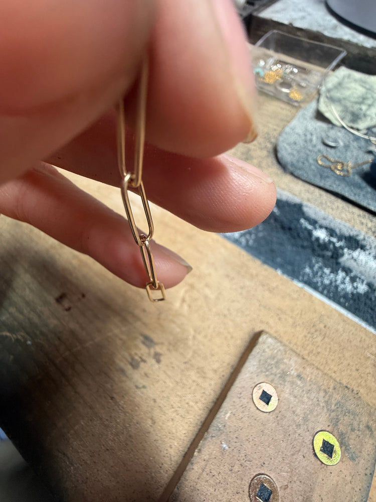 
                  
                    Paperclip bracelet in gold filled
                  
                