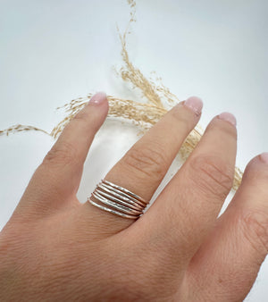 
                  
                    Sterling silver dainty stacker ring
                  
                