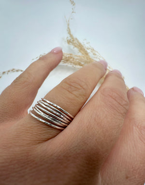 
                  
                    Sterling silver dainty stacker ring
                  
                