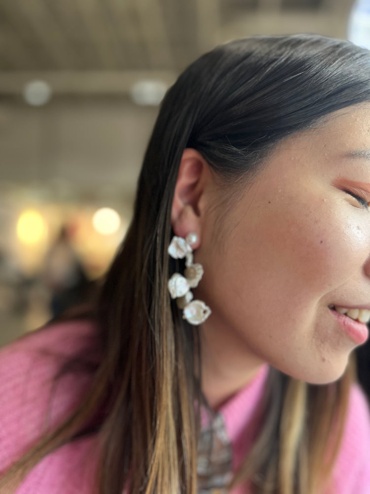 
                  
                    Sterling silver Bloom earrings
                  
                