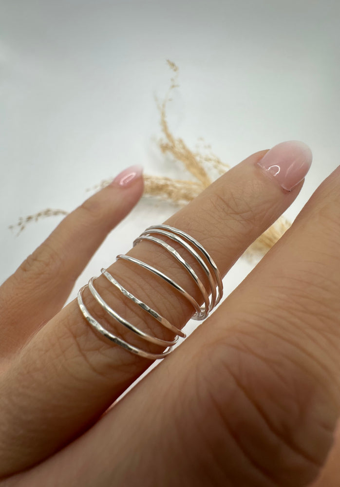 
                  
                    Sterling silver dainty stacker ring
                  
                