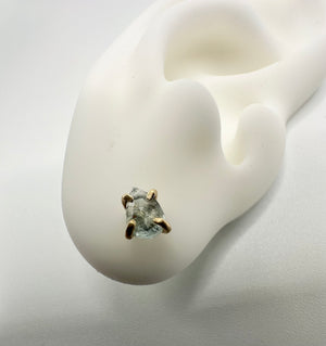 
                  
                    ￼ Solid gold aquamarine earrings
                  
                