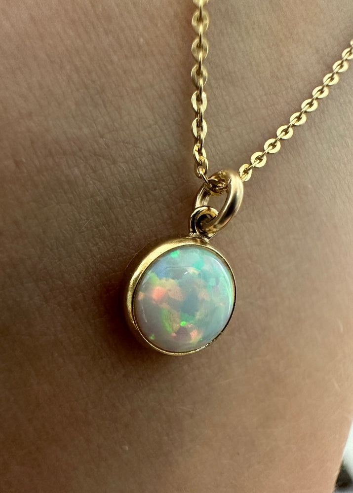 
                  
                    Gold Filled Opal Bezel Necklace
                  
                