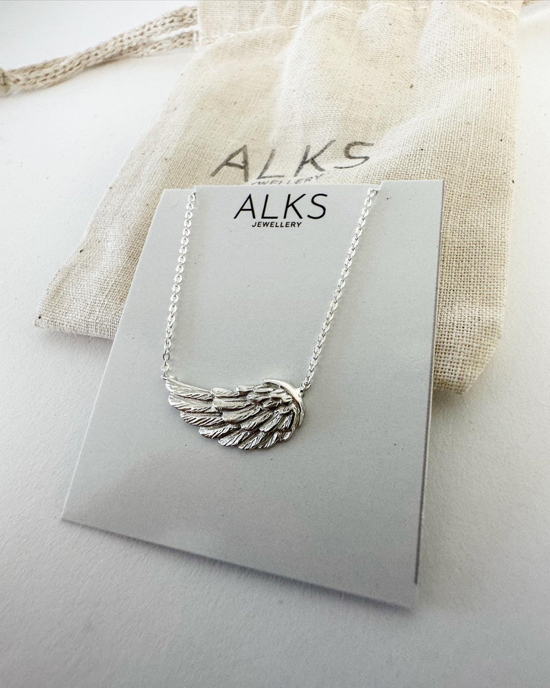 
                  
                    Sterling Silver Horizontal Angel Wing
                  
                
