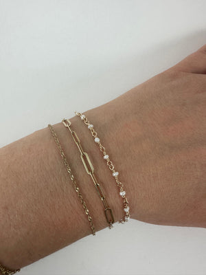 
                  
                    Sterling Silver Pearl Chain Bracelet
                  
                