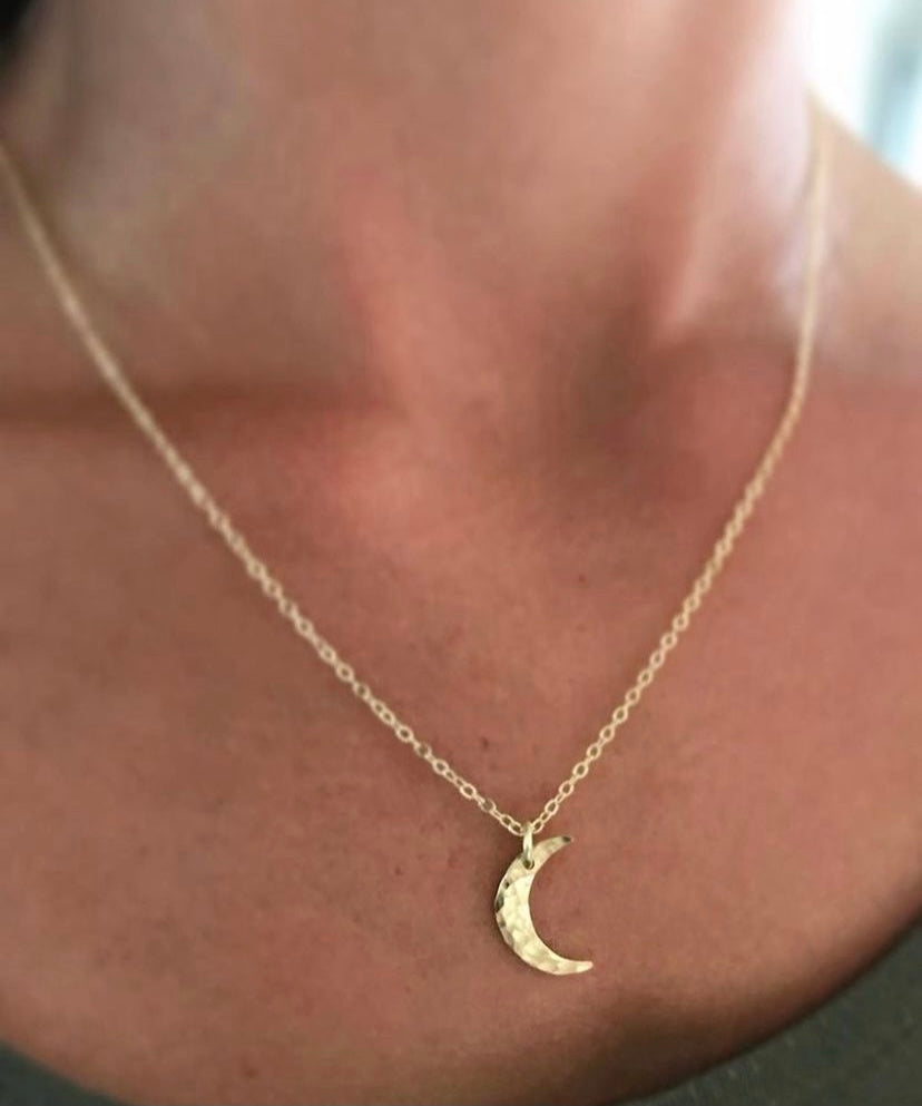 
                  
                    Gold Filled Crescent Moon Necklace
                  
                