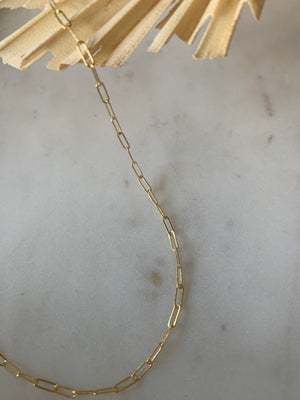 
                  
                    Gold Filled Dainty Paperclip Necklace
                  
                