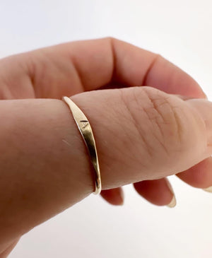 
                  
                    Custom Gold Filled Initial Ring
                  
                