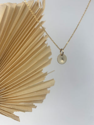 
                  
                    Custom Gold Filled Initial Disc Necklace
                  
                