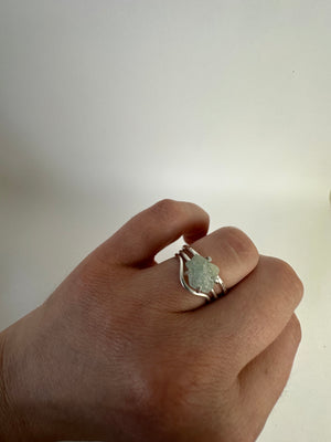
                  
                    Sterling Silver Raw Stone Ring Set
                  
                